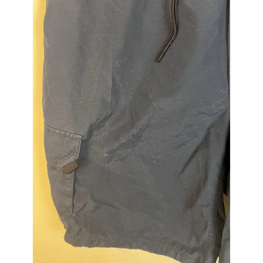 Columbia Mens Navy Blue Packable Cargo Shorts Elastic‎ Waist Belted Outdoor L